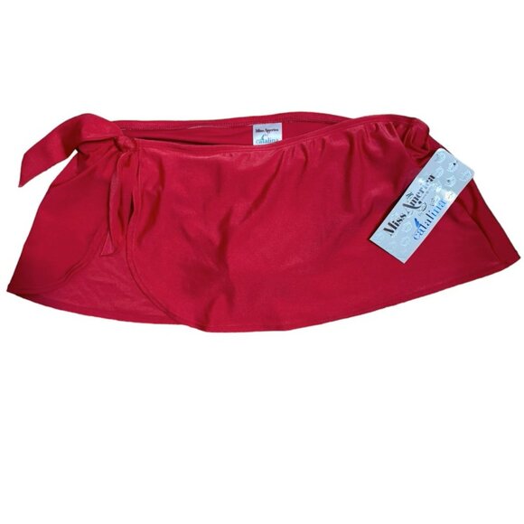 ❤️NWT CATALINA MISS AMERICA CORAL PINK SARONG BIKINI BOTTOM Size:4/6 #H - Picture 2 of 9